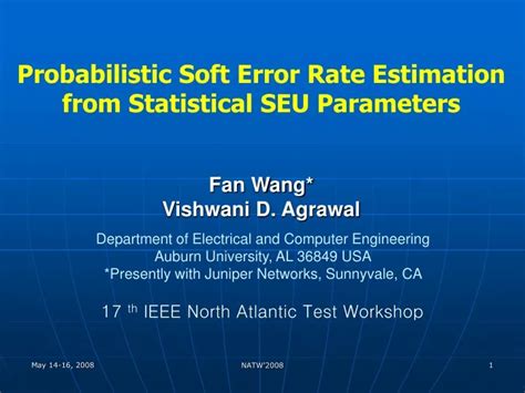 soft error rate estimation